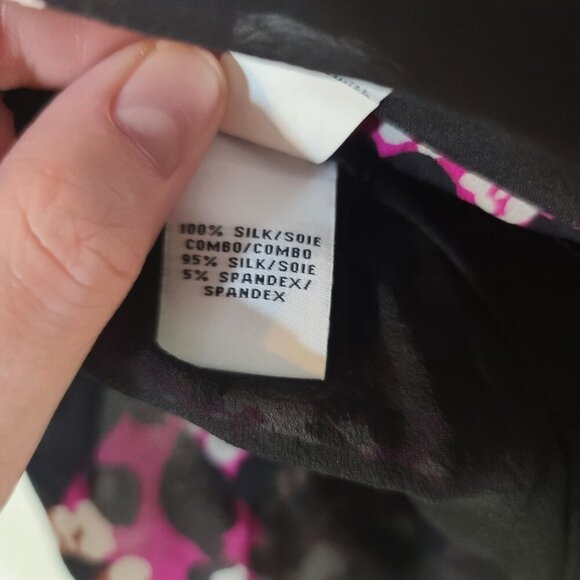 Diane Von Furrstenberg Lorelai Print Chieff In Cheetah Splash Pink Blouse 10 - Picture 11 of 11